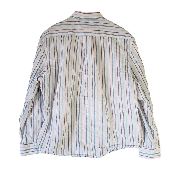 U.S. Polo Assn. Mens Striped Button Up Long Sleeve Shirt Size XL Classic Office - Picture 2 of 5